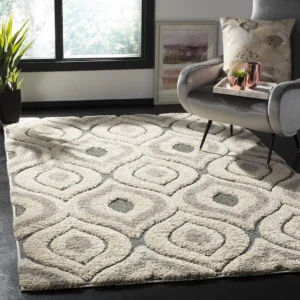 Shaggy Carpet Modern Living Room Bedroom Abstract Shaggy Carpet