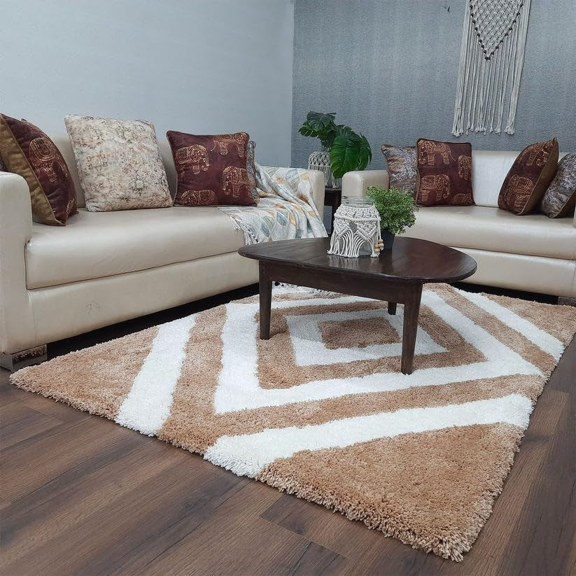Shaggy 4.1 Shaggy Carpet Modern Living Room Bedroom Abstract Shaggy Carpet