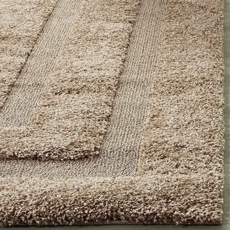 Shaggy 6.2 Shaggy Carpet Modern Living Room Bedroom Abstract Shaggy Carpet