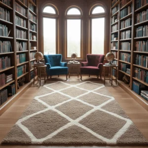 Shaggy Carpet Modern Living Room Bedroom Abstract Shaggy Carpet