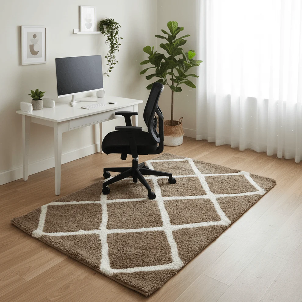 Shaggy Carpet Modern Living Room Bedroom Abstract Shaggy Carpet