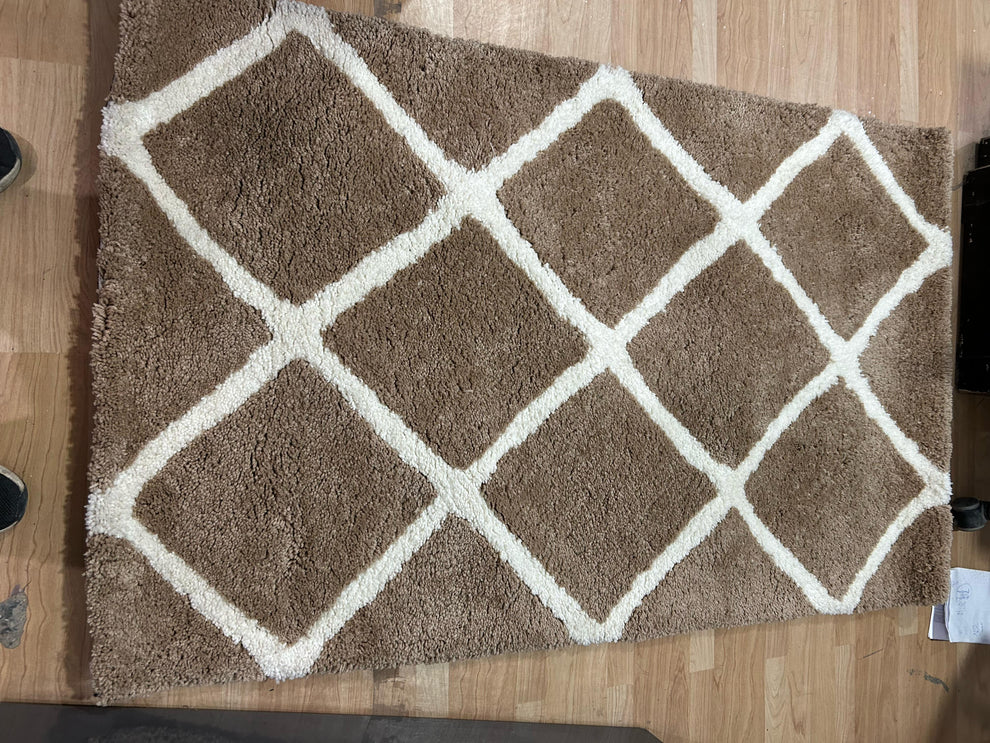 Shaggy Carpet Modern Living Room Bedroom Abstract Shaggy Carpet