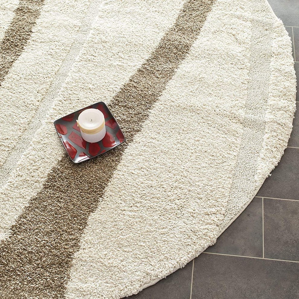 Shaggy Carpet Modern Living Room Bedroom Abstract Shaggy Carpet Round Shaggy