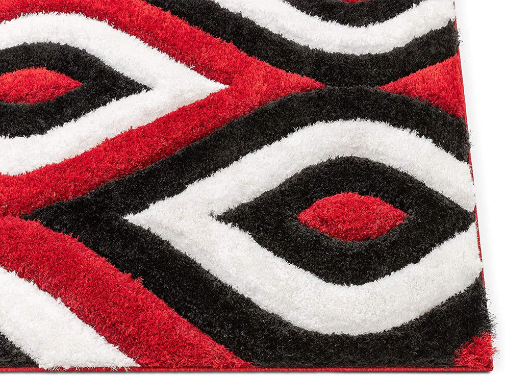 Shaggy Carpet Modern Living Room Bedroom Abstract Shaggy Carpet Round Shaggy