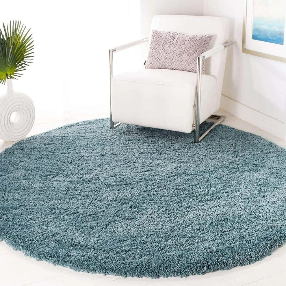 Shaggy Carpet Modern Living Room Bedroom Abstract Shaggy Carpet Round Shaggy